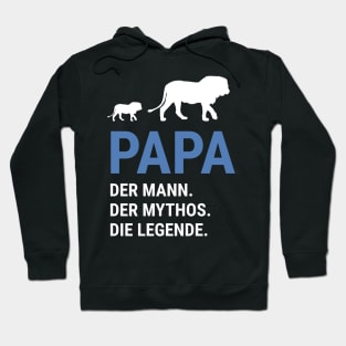 Papa Vater Mann Mythos Legende Löwe Vatertag Hoodie